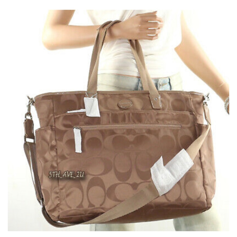 Coach Signature Multifunction Diaper Baby Tote Bag